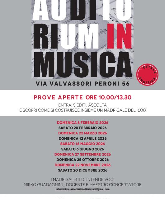 Concerti Municipio 3 febbraio marzo
