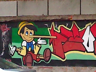 pinocchio graffiti