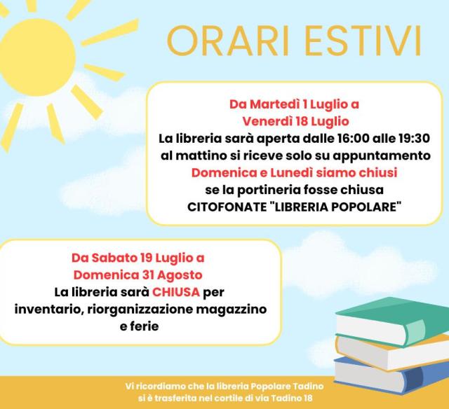 Orari libreria 