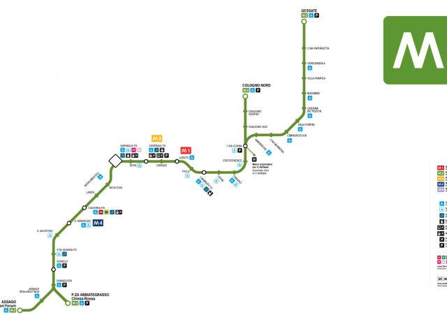 metropolitana milano linea m2 verde