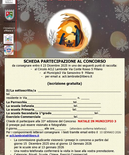 Scheda concorso presepi 
