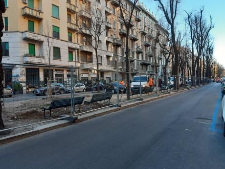 Via Pacini Lavori parterre Ampre Orcagna