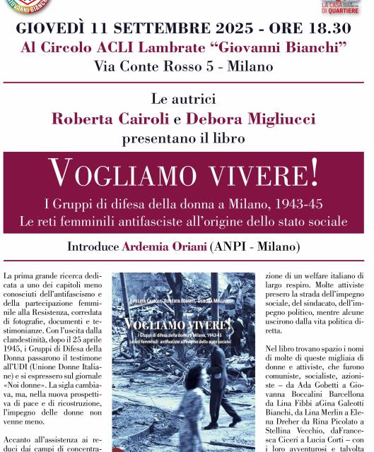 Vogliamo vivere