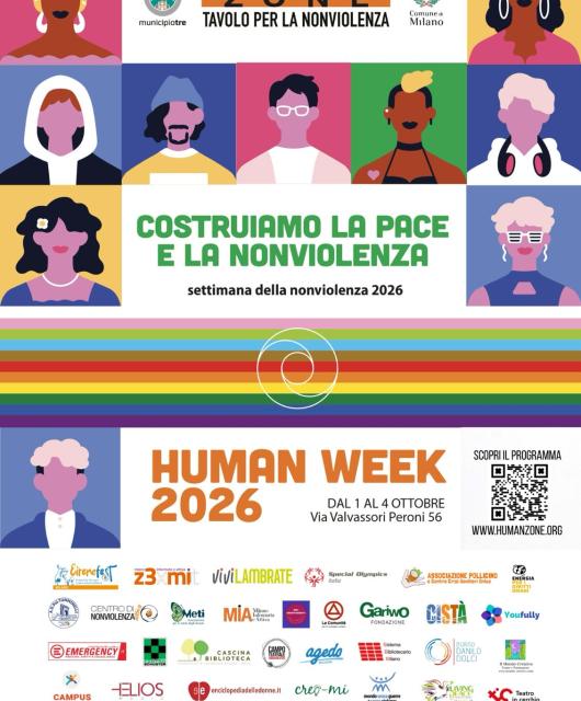 HumanWeek 2026 locandina solo fronte